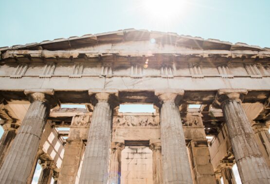 Visitando as ruínas de Atenas na Grécia