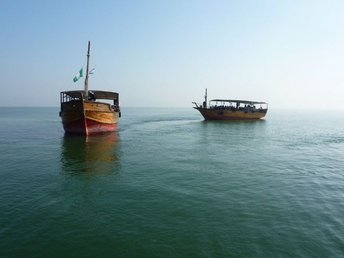 Travessia de barco no Mar da Galiléia, Israel